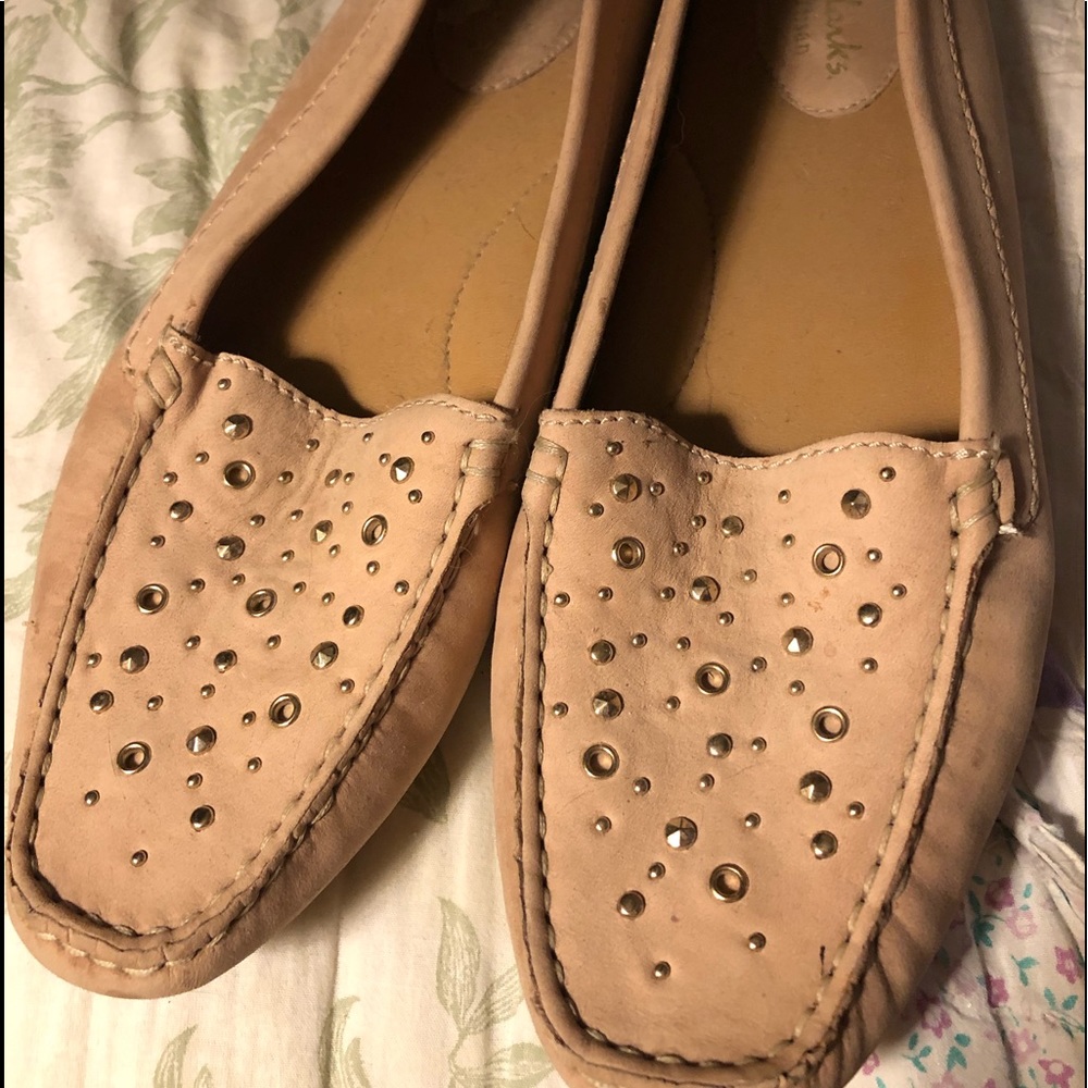 Beige loafers soft leather